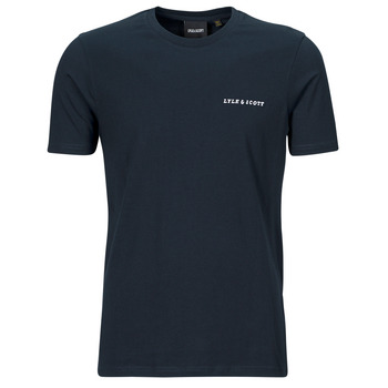 textil Herre T-shirts m. korte ærmer Lyle & Scott TS2007V Marineblå