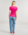 textil Dame T-shirts m. korte ærmer Esprit TSHIRT SL Pink