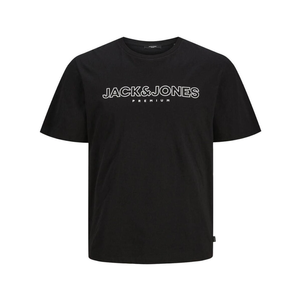 textil Herre T-shirts m. korte ærmer Jack & Jones  Sort
