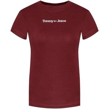 textil Dame T-shirts m. korte ærmer Tommy Hilfiger  Rød