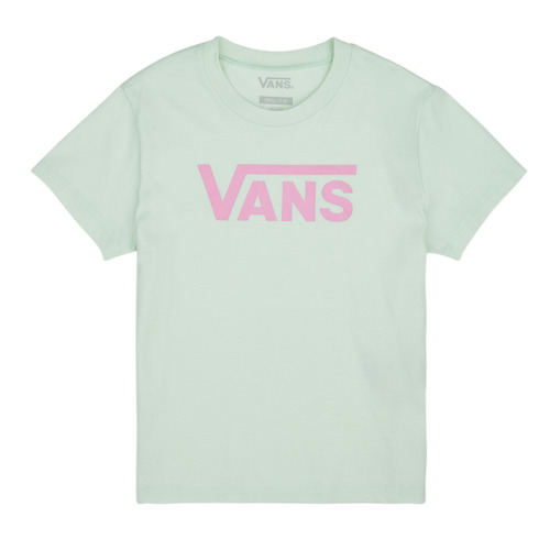 textil Pige T-shirts m. korte ærmer Vans FLYING V CREW GIRLS Grøn / Pink