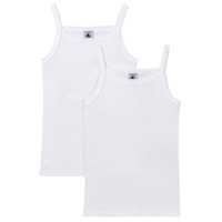 textil Pige Toppe / T-shirts uden ærmer Petit Bateau A0AA6 X2 Hvid