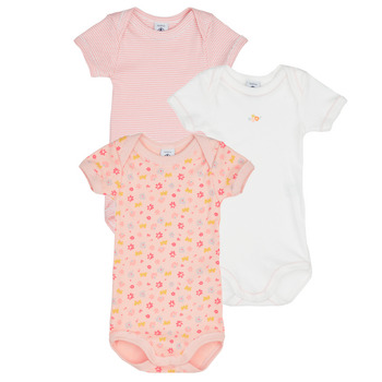 textil Pige Pyjamas / Natskjorte Petit Bateau LOT X3 Hvid / Pink