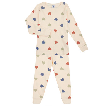 textil Børn Pyjamas / Natskjorte Petit Bateau MAMIE Beige