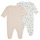 textil Pige Pyjamas / Natskjorte Petit Bateau MAHA X2 Pink