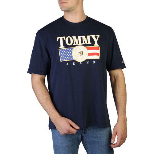 textil Herre T-shirts m. korte ærmer Tommy Hilfiger - dm0dm15660 Blå