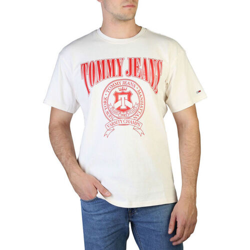 textil Herre T-shirts m. korte ærmer Tommy Hilfiger - dm0dm15645 Hvid