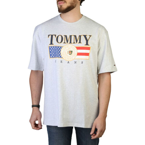 textil Herre T-shirts m. korte ærmer Tommy Hilfiger - dm0dm15660 Grå