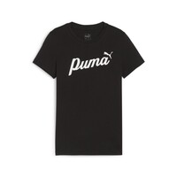 textil Pige T-shirts m. korte ærmer Puma ESS BLOSSOM TEE Sort