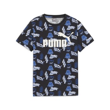 textil Dreng T-shirts m. korte ærmer Puma ESS+ MID 90S AOP TEE B Blå