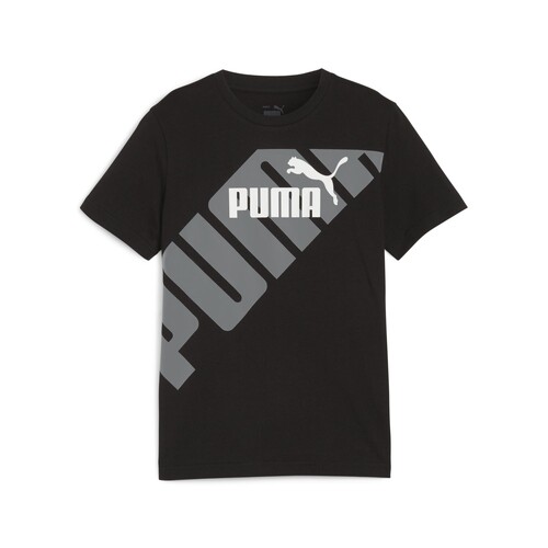 textil Dreng T-shirts m. korte ærmer Puma PUMA POWER GRAPHIC TEE B Sort