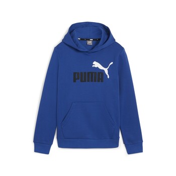 textil Dreng Sweatshirts Puma ESS+ 2 COL BIG LOGO HOODIE FL B Blå
