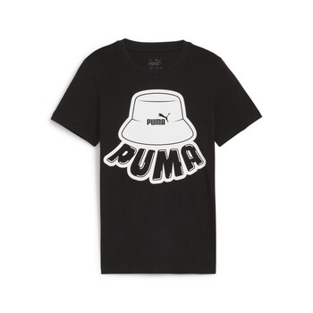 textil Dreng T-shirts m. korte ærmer Puma ESS+ MID 90S GRAPHIC TEE B Sort