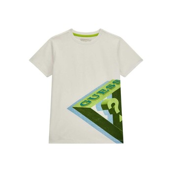 textil Dreng T-shirts m. korte ærmer Guess L4RI00 Hvid