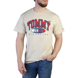 textil Herre T-shirts m. korte ærmer Tommy Hilfiger dm0dm16407 aci brown Brun