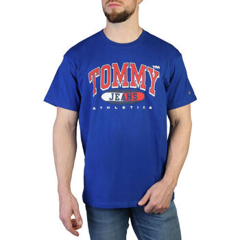 textil Herre T-shirts m. korte ærmer Tommy Hilfiger - dm0dm16407 Blå