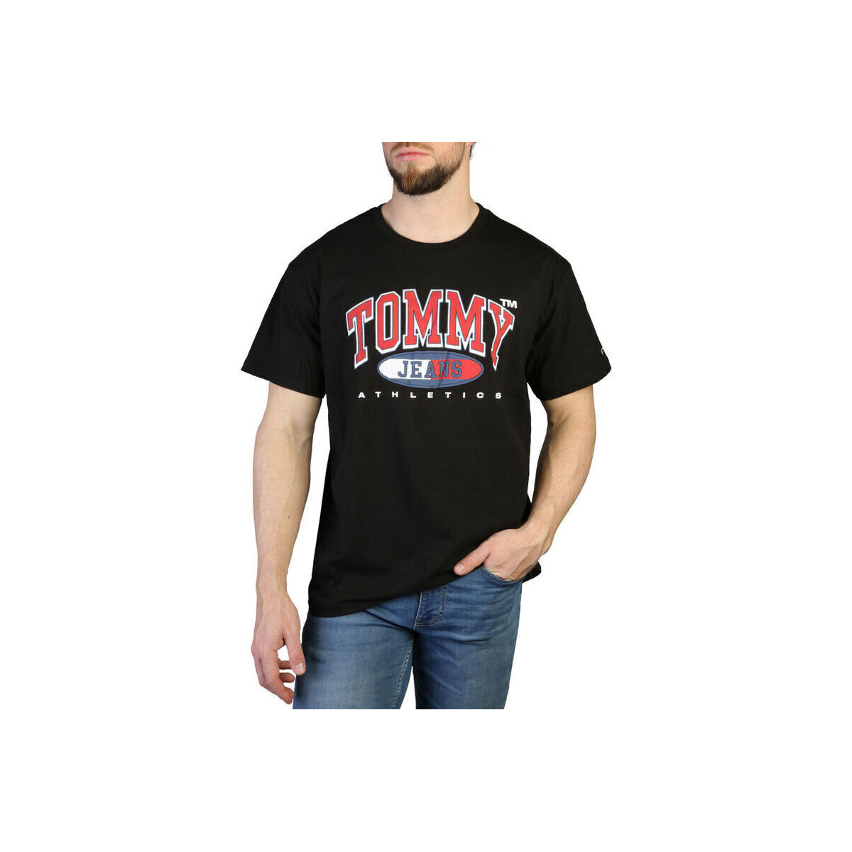 textil Herre T-shirts m. korte ærmer Tommy Hilfiger - dm0dm16407 Sort