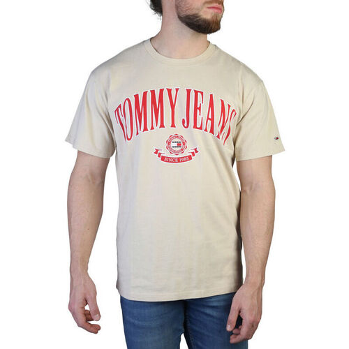textil Herre T-shirts m. korte ærmer Tommy Hilfiger - dm0dm16400 Brun