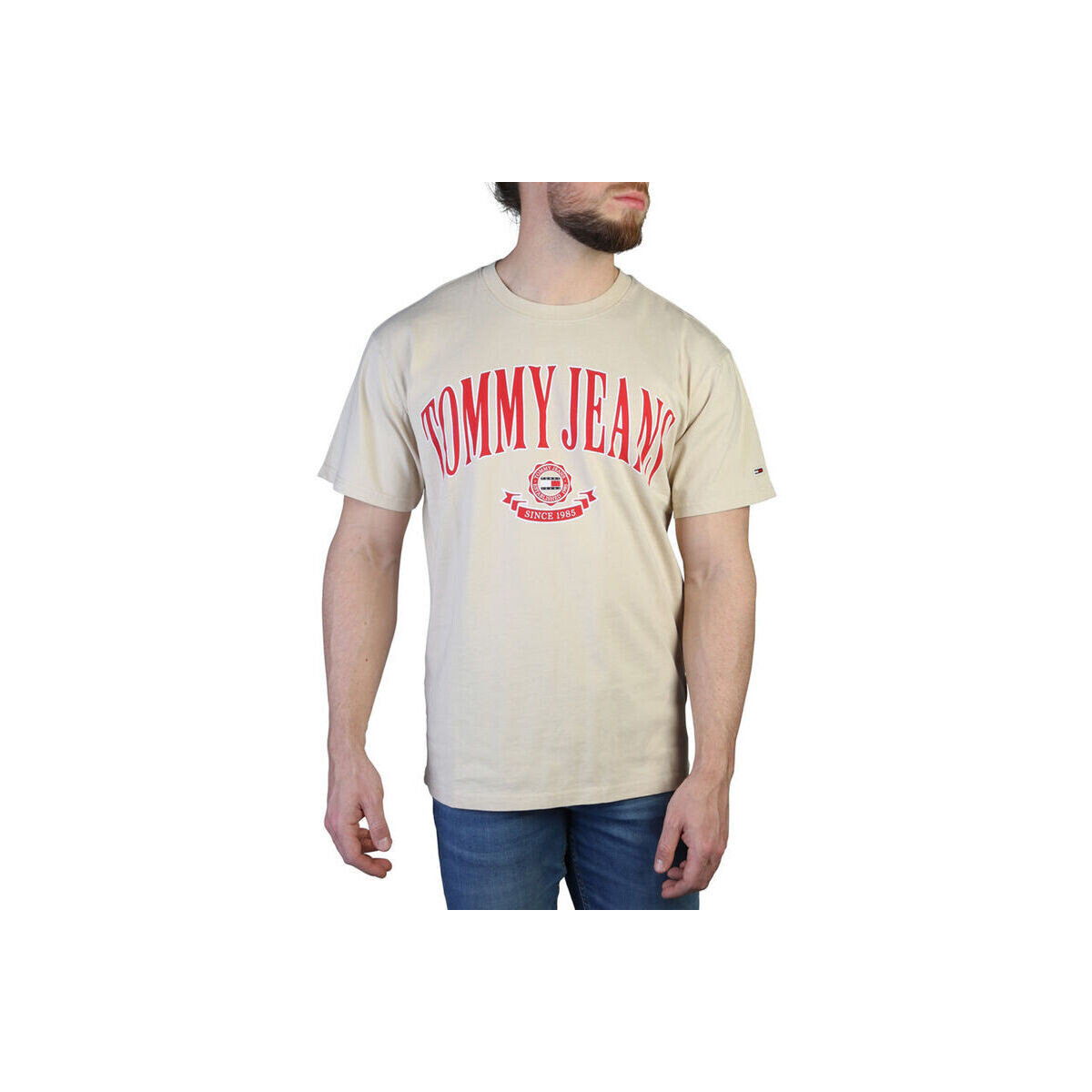 textil Herre T-shirts m. korte ærmer Tommy Hilfiger - dm0dm16400 Brun