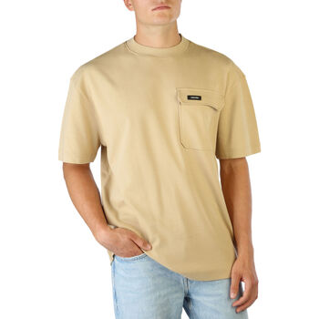textil Herre T-shirts m. korte ærmer Calvin Klein Jeans - k10k109790 Brun