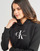 textil Dame Sweatshirts Calvin Klein Jeans MONOLOGO REGULAR HOODIE Sort