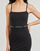 textil Dame Korte kjoler Calvin Klein Jeans LOGO ELASTIC STRAPPY DRESS Sort