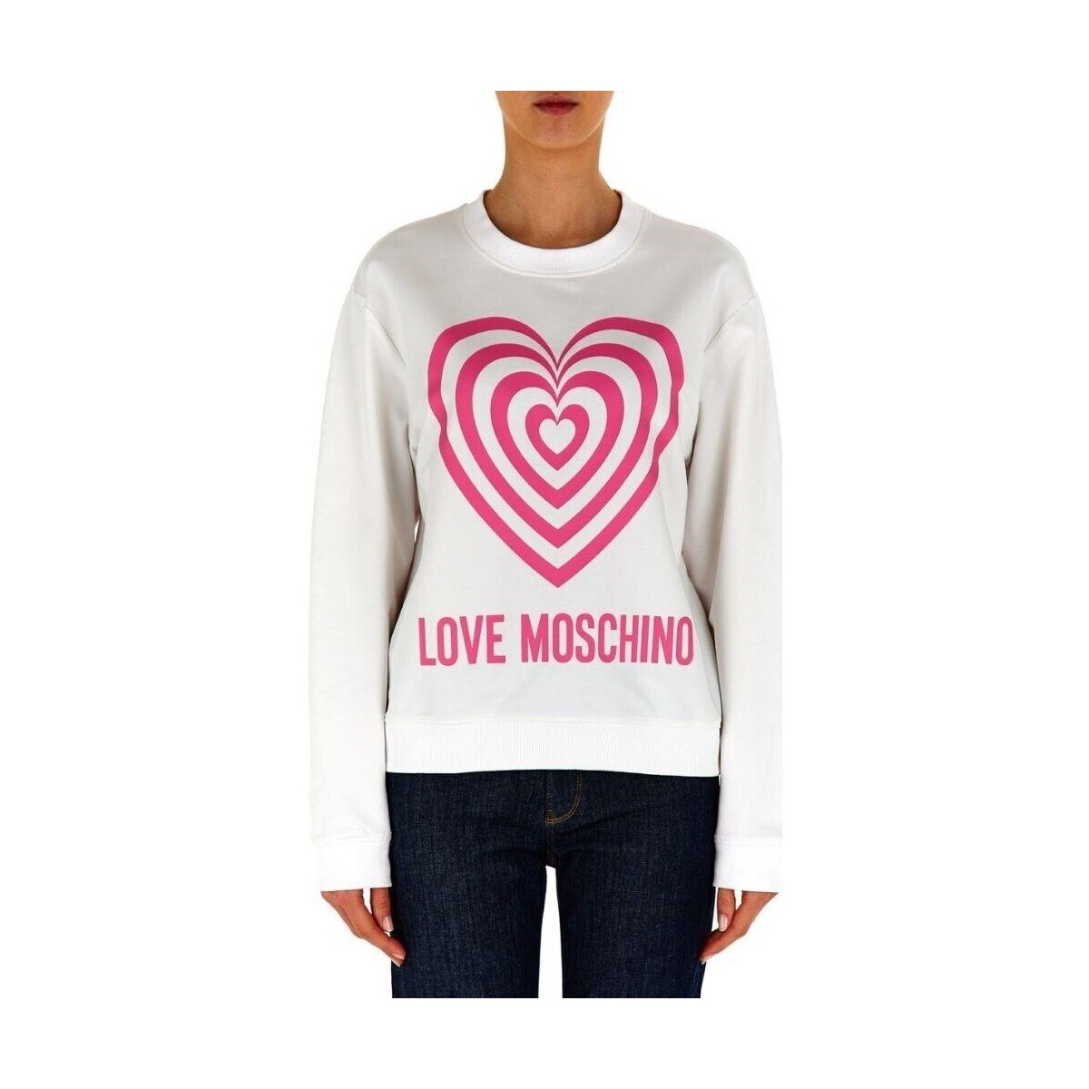 textil Dame Sweatshirts Love Moschino W6306 56 E2246 Hvid