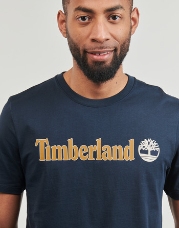 Timberland Linear Logo Short Sleeve Tee Marineblå