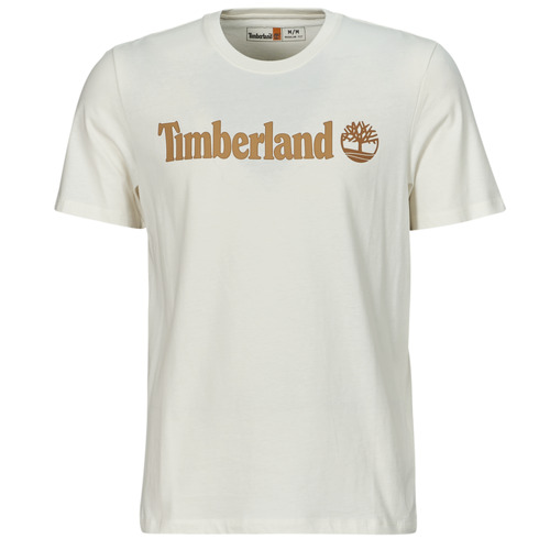 textil Herre T-shirts m. korte ærmer Timberland Linear Logo Short Sleeve Tee Hvid