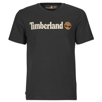 textil Herre T-shirts m. korte ærmer Timberland Linear Logo Short Sleeve Tee Sort