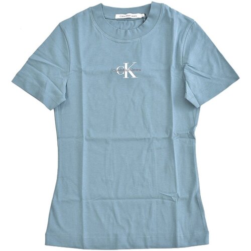 textil Dame T-shirts & poloer Calvin Klein Jeans J20J221426 Blå