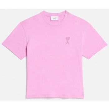 textil Herre T-shirts & poloer Ami Paris T SHIRT UTS004.726 Pink