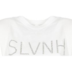 textil Dame T-shirts m. korte ærmer Silvian Heach PGP22127TS Hvid