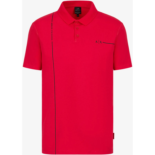 textil Herre Polo-t-shirts m. korte ærmer Emporio Armani  Rød