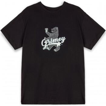 textil Herre T-shirts m. korte ærmer Grimey  Sort