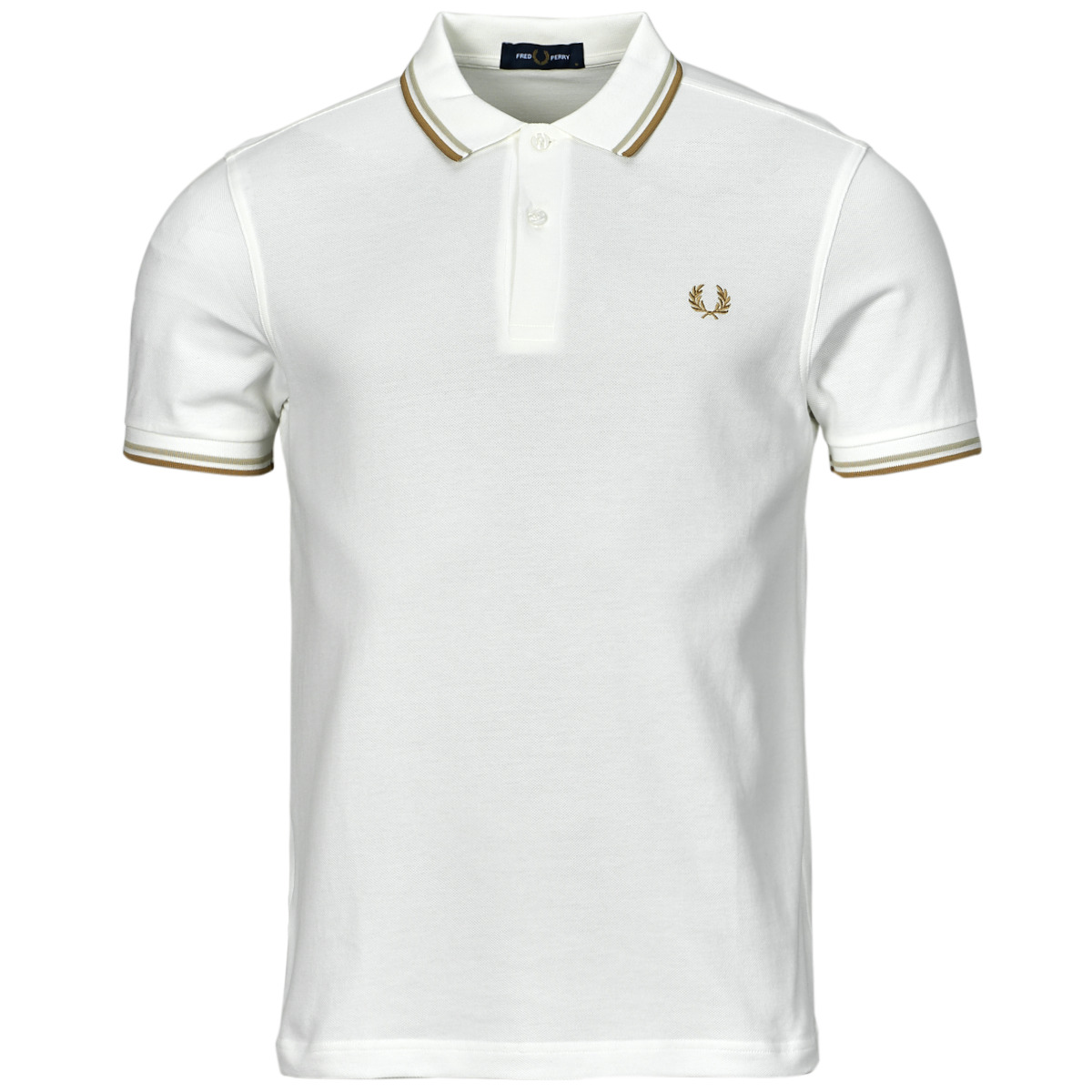 textil Herre Polo-t-shirts m. korte ærmer Fred Perry TWIN TIPPED FRED PERRY SHIRT Hvid / Beige
