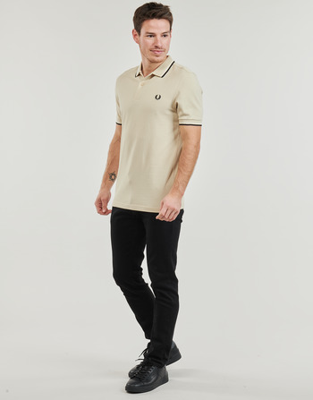 Fred Perry TWIN TIPPED FRED PERRY SHIRT Beige / Sort