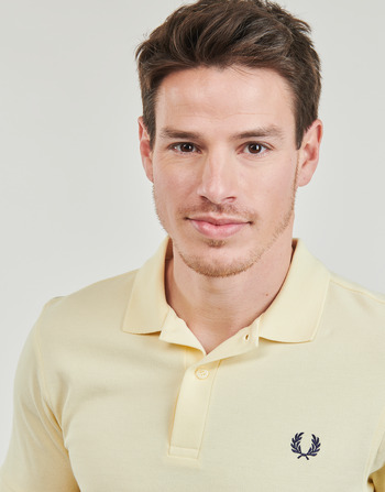 Fred Perry PLAIN FRED PERRY SHIRT Gul / Marineblå