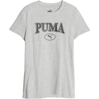 textil Pige T-shirts m. korte ærmer Puma 219624 Grå