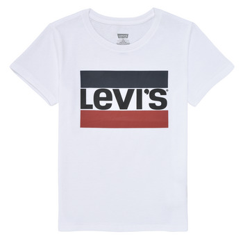 textil Pige T-shirts m. korte ærmer Levi's SPORTSWEAR LOGO TEE Hvid