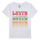 textil Pige T-shirts m. korte ærmer Levi's ORGANIC RETRO LEVIS SS TEE Flerfarvet / Hvid