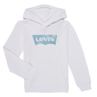 textil Dreng Sweatshirts Levi's PALM BATWING FILL HOODIE Hvid / Blå