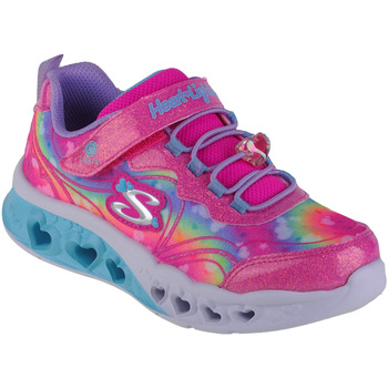 Sko Pige Lave sneakers Skechers Flutter Heart Lights-Groovy Swirl Pink