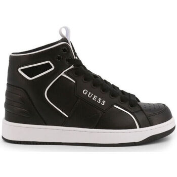 Sko Dame Sneakers Guess basqet fl7bsq lea12 black Sort