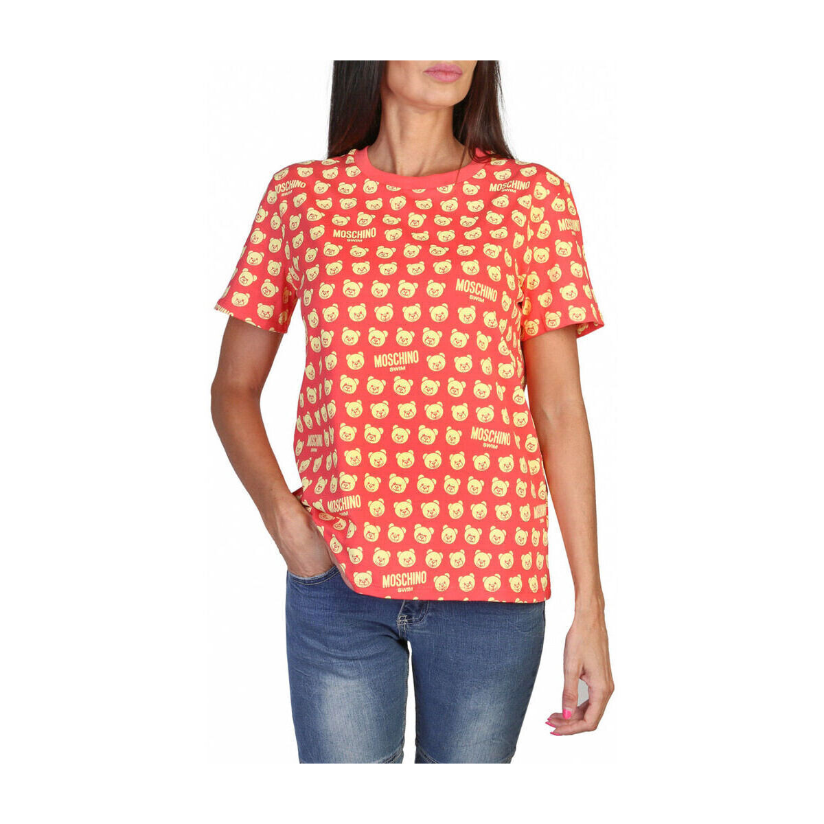 textil Dame T-shirts m. korte ærmer Moschino - A0707-9420 Pink