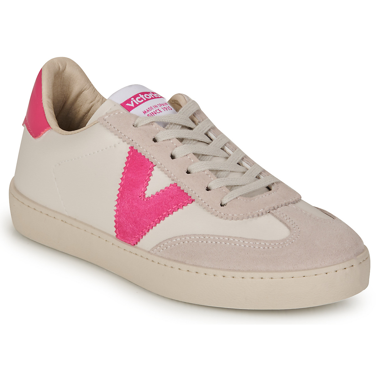 Sko Dame Lave sneakers Victoria BERLIN Hvid / Pink