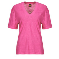 textil Dame T-shirts m. korte ærmer BOSS C_Ela Pink