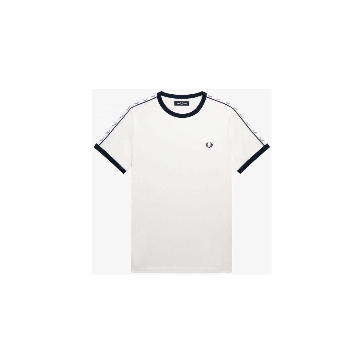 textil Herre T-shirts m. korte ærmer Fred Perry M4620 Hvid
