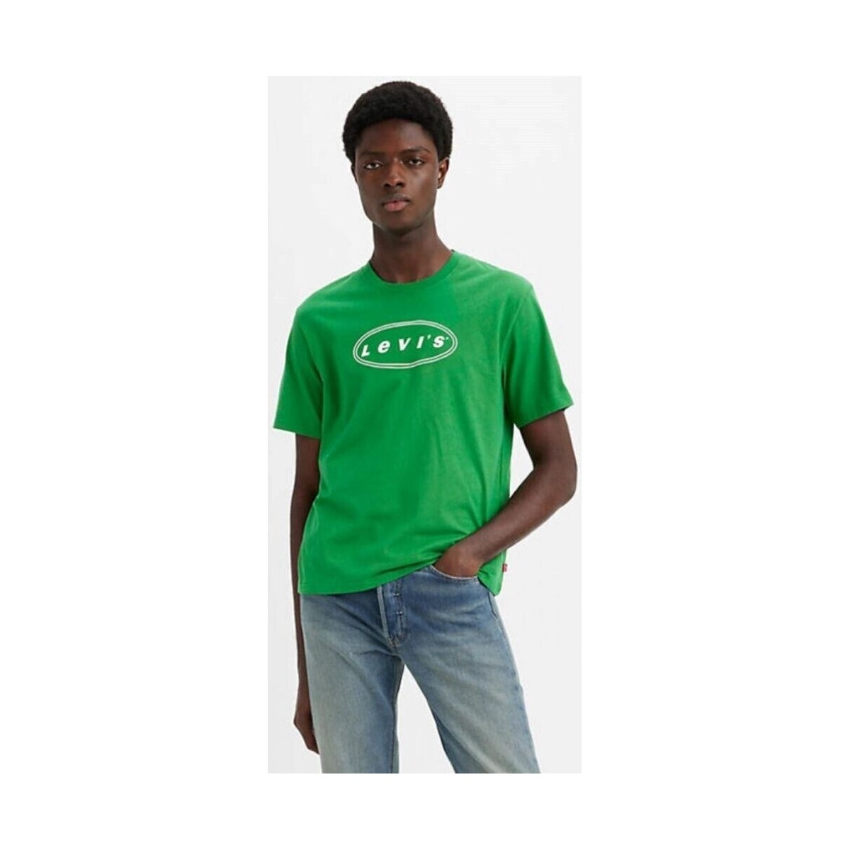 textil Herre T-shirts m. korte ærmer Levi's 16143 1059 SS RELAXED FIT TEE Grøn