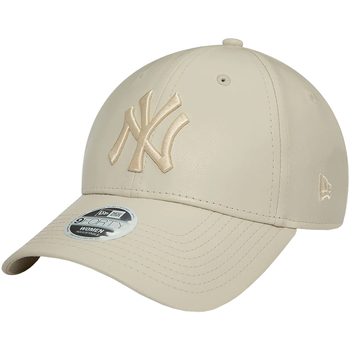 Accessories Dame Kasketter New-Era Pu 9FORTY New York Yankees Cap Beige